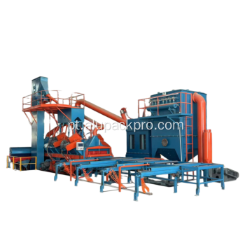 Máquina de jateamento de perfil de alumínio